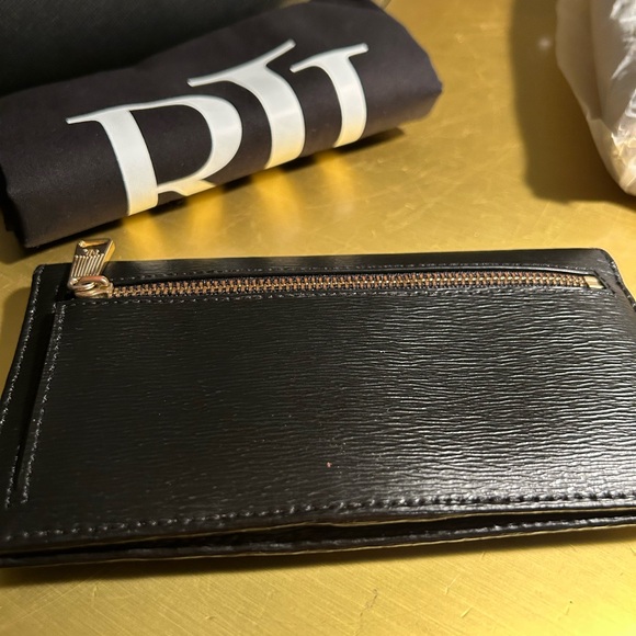 Ralph Lauren Black Clutch and Wallet with Gold Logo